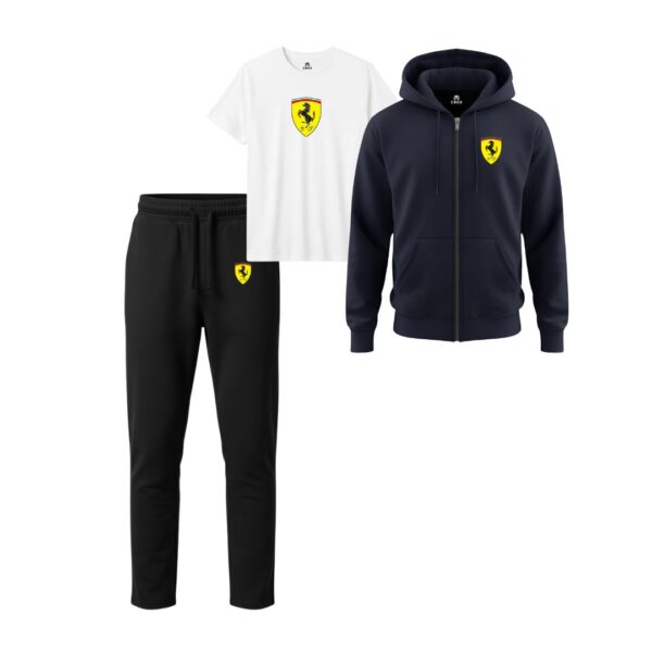 Ferrari Hoodie Zipper Set