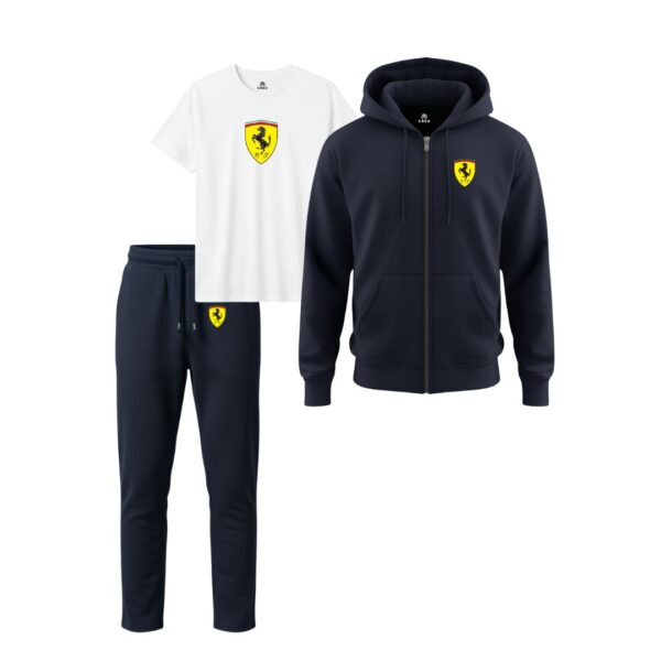 Ferrari Hoodie Zipper Set