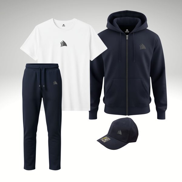 CROO Wave Sail Hoodie Zipper Set