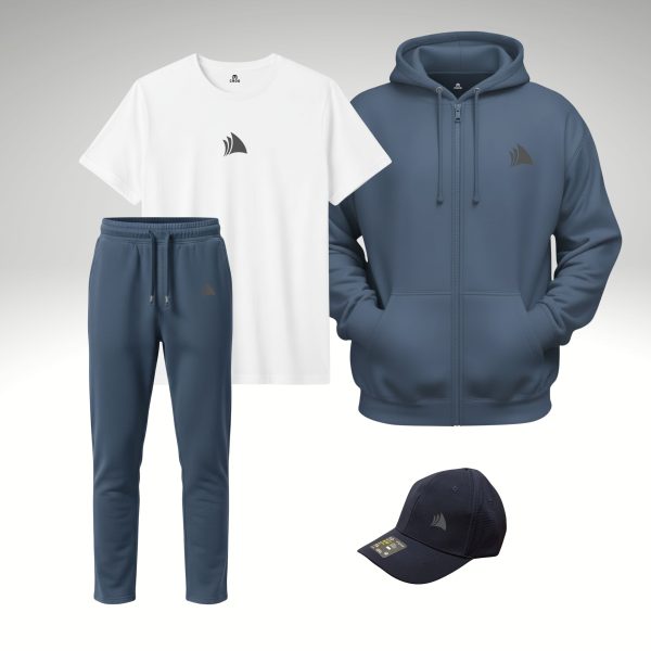 CROO Wave Sail Hoodie Zipper Set